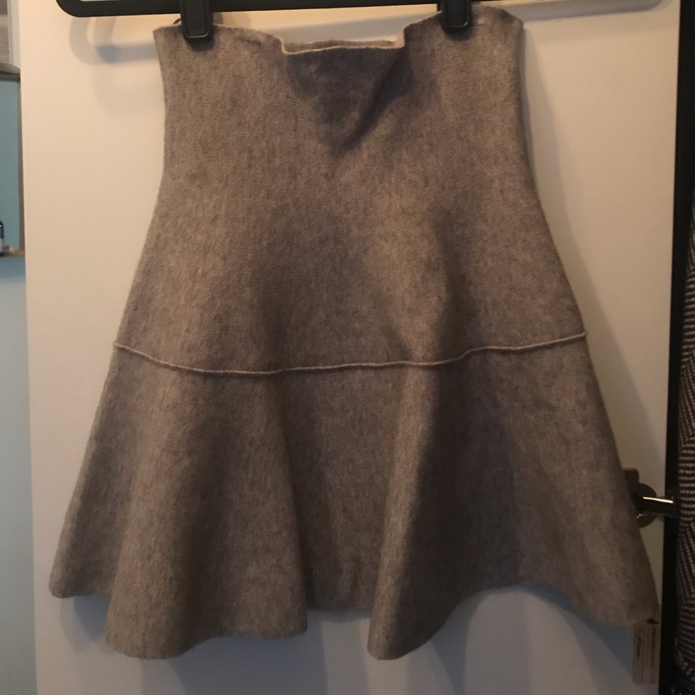 Zara Knit Skater Flounce Skirt